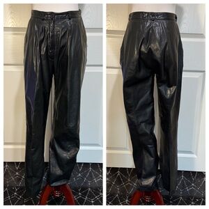 Leather! Vintage leather Tannery West pants